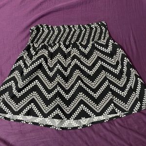 Large Black and White Skirt
